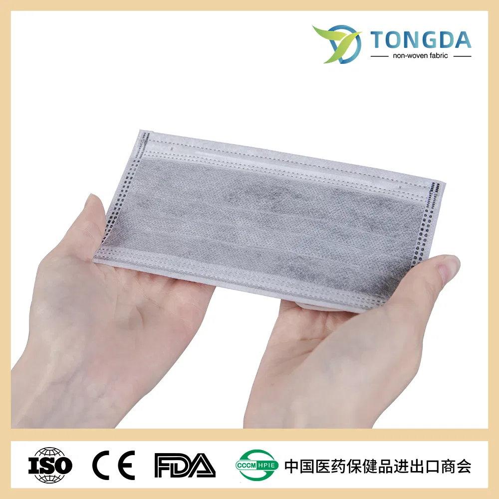 Pacote de Máscaras Faciais Descartáveis CE China 10PCS Máscara Facial Preta Tipo II