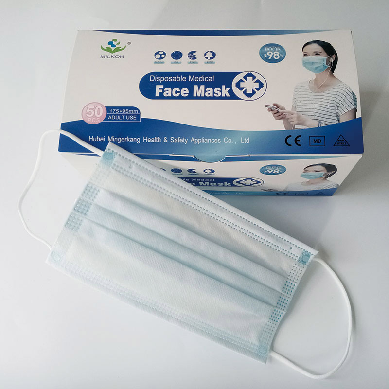 Bfe 99% Fábrica Hipoalergênica FDA CE Nível 3 Máscara Facial Protetora para Crianças 3 Camada Não Tecida Cirúrgica Médica Descartável