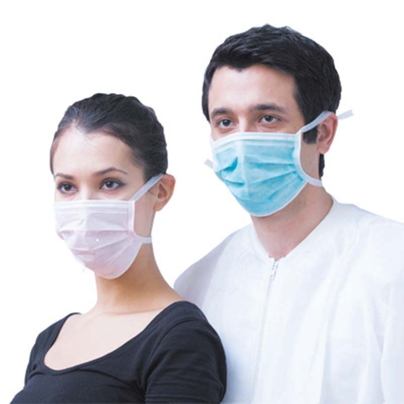 Máscara Cirúrgica Tipo II Descartável 3layer com Laços para Dentistas