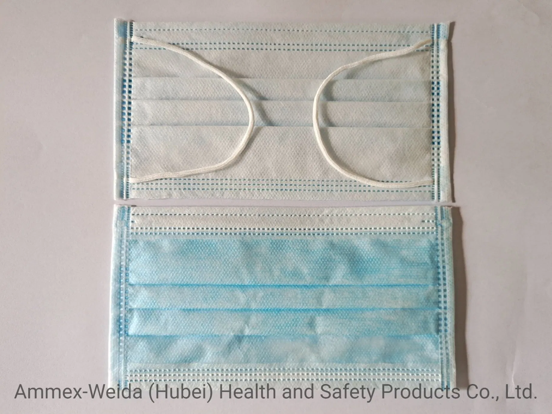 Máscara Facial de Uso Médico ASTM Level-3 com Alça de Orelha Descartável 3ply Respirável Não Tecido para Uso Hospitalar Máscara Cirúrgica