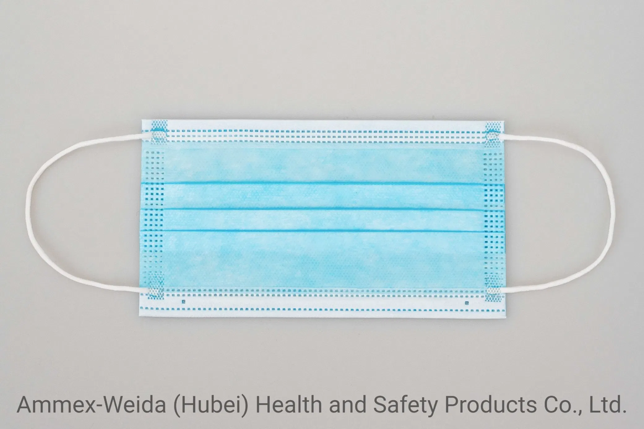 Médico Usa Máscara Cirúrgica Descartável com Alça para Uso Hospitalar 510K Level-3 Máscara Facial Não Tecido