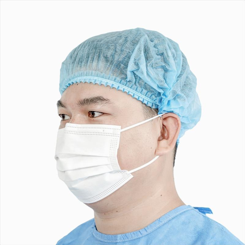 Máscara Cirúrgica Descartável 3ply Nível ASTM 2/3 Qualidade Médica para Exportação