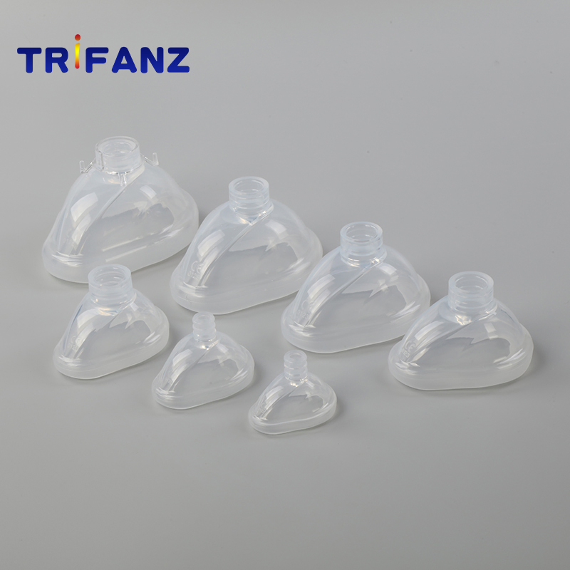 Fabricante de Máscara Facial de Anestesia de Silicone Cirúrgico Descartável com ISO13485 FDA