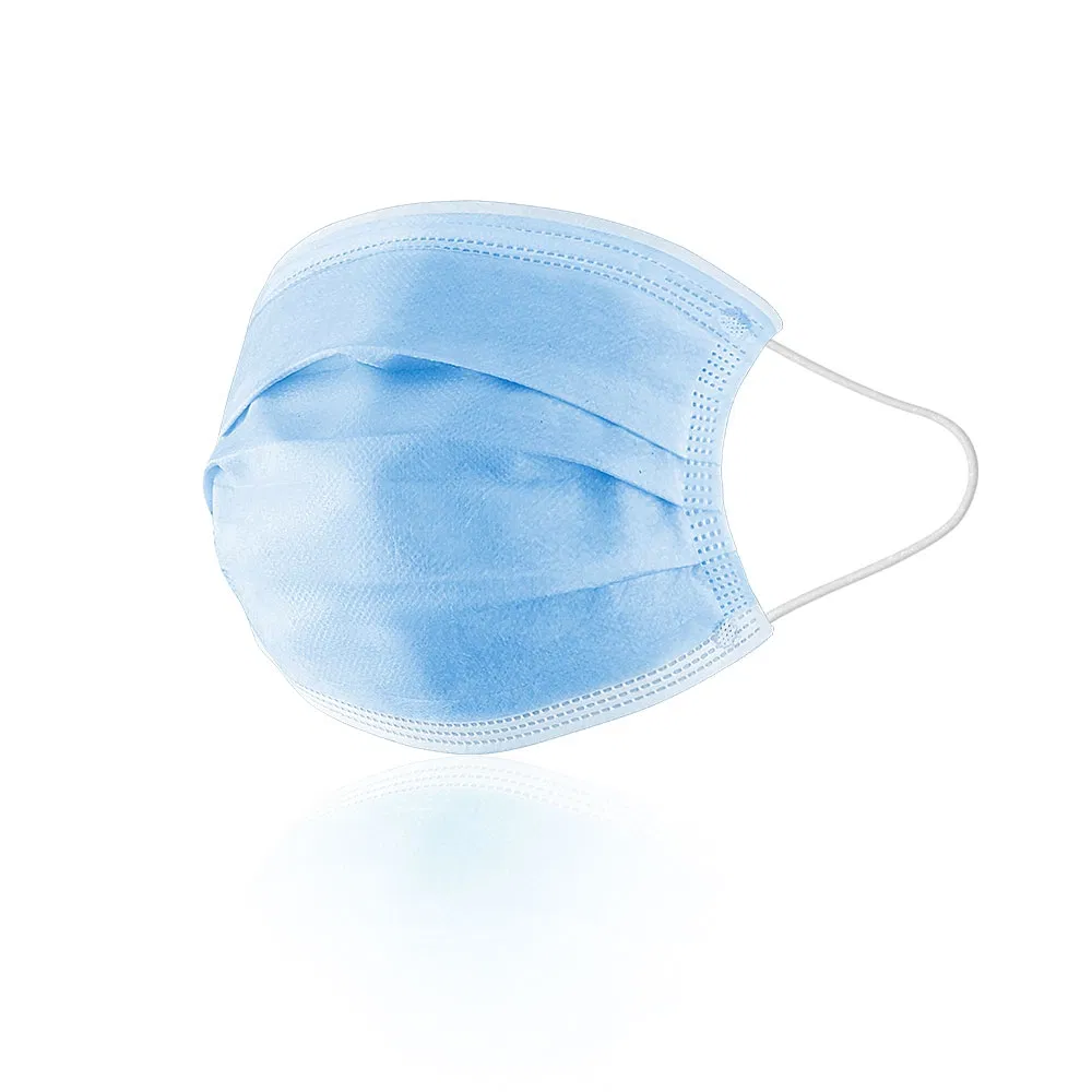 3-Ply Máscara Cirúrgica Descartável Azul Nível ASTM 2 98% Máscara de Procedimento de Grau Médico Pfe com CE ISO 13485 FDA