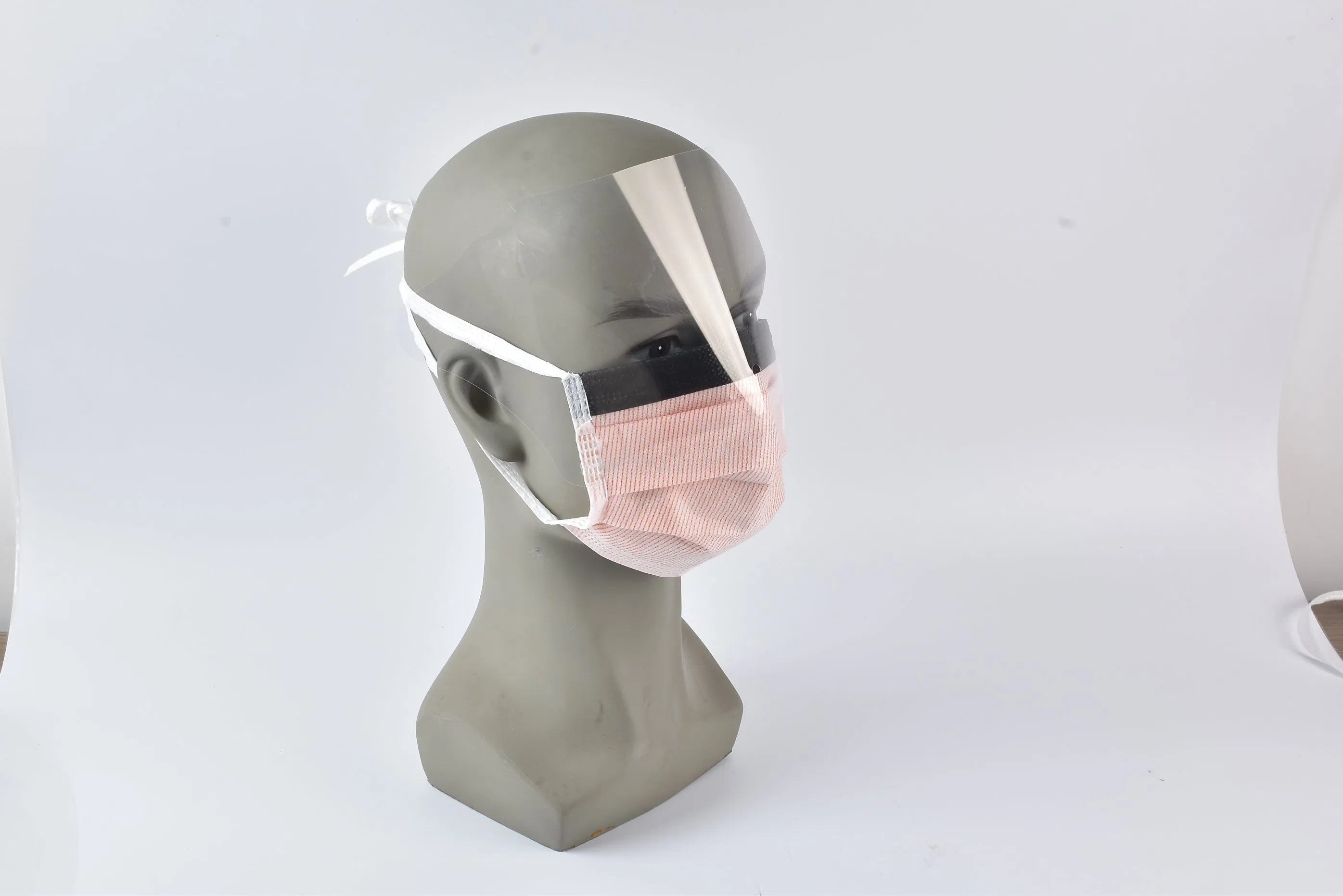 Máscara cirúrgica médica antifog com visor e proteção ocular para dentista