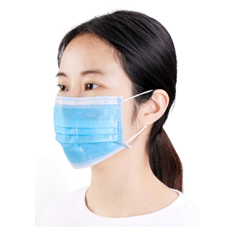 Máscara Facial Estéril Não Woven Descartável Cirúrgica de Uso Único Qjmdm 3 Camada