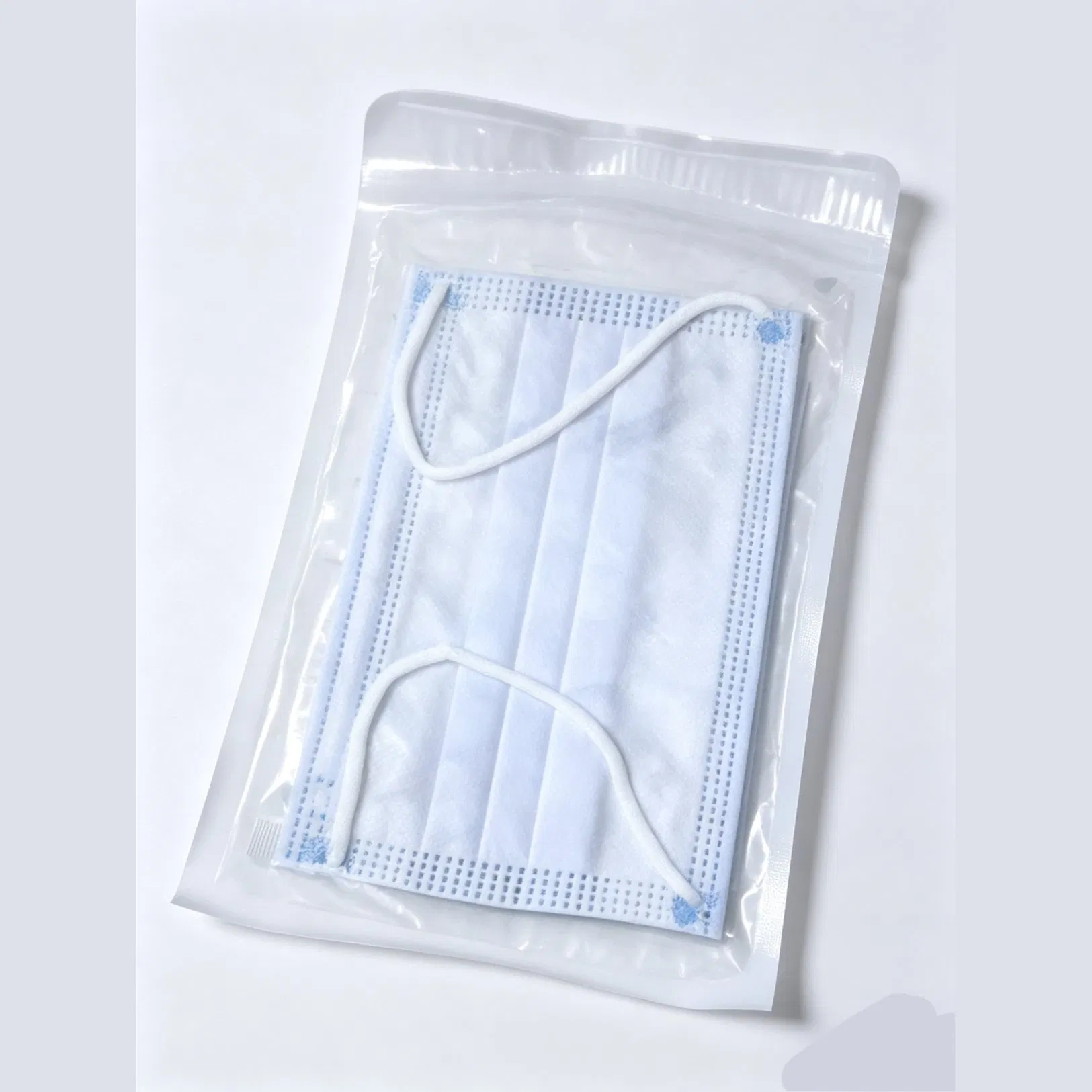 Máscara Facial Médica Descartável Resistente a Fluidos Azul 80 Mmhg Dental