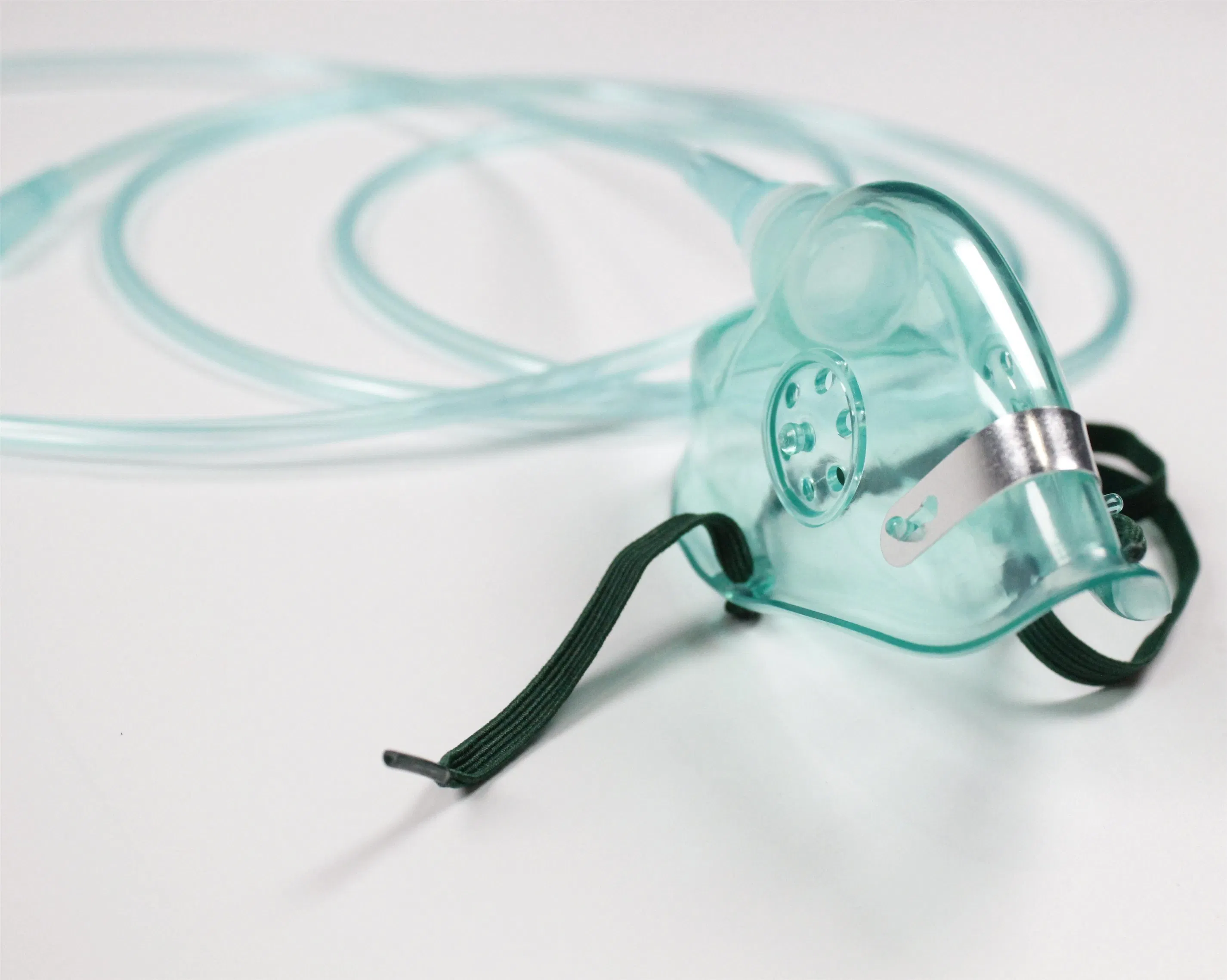 Máscaras de oxigênio médicas descartáveis portáteis simples para adultos e crianças, para terapia de oxigênio