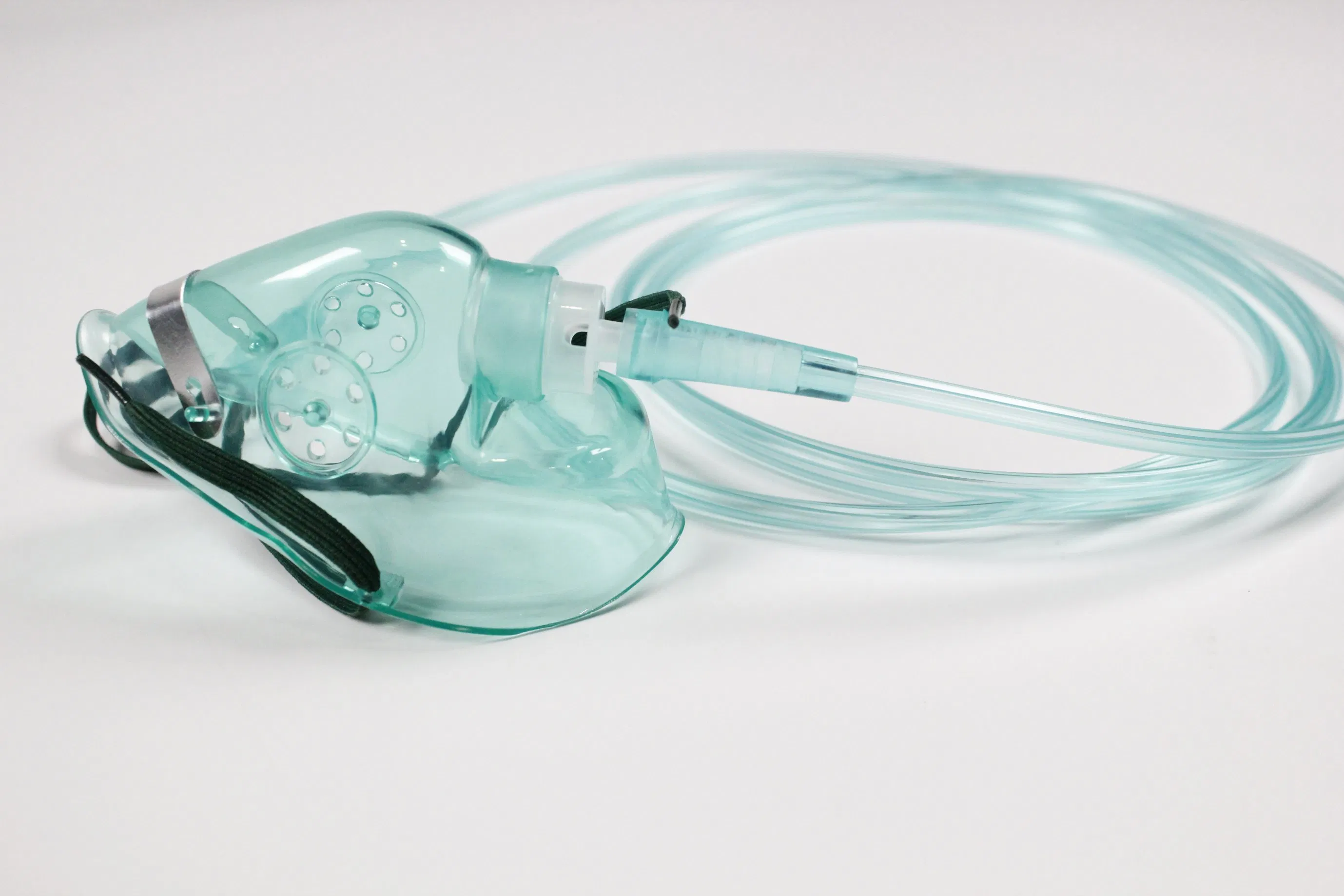 Máscaras de oxigênio médicas descartáveis portáteis simples para adultos e crianças, para terapia de oxigênio
