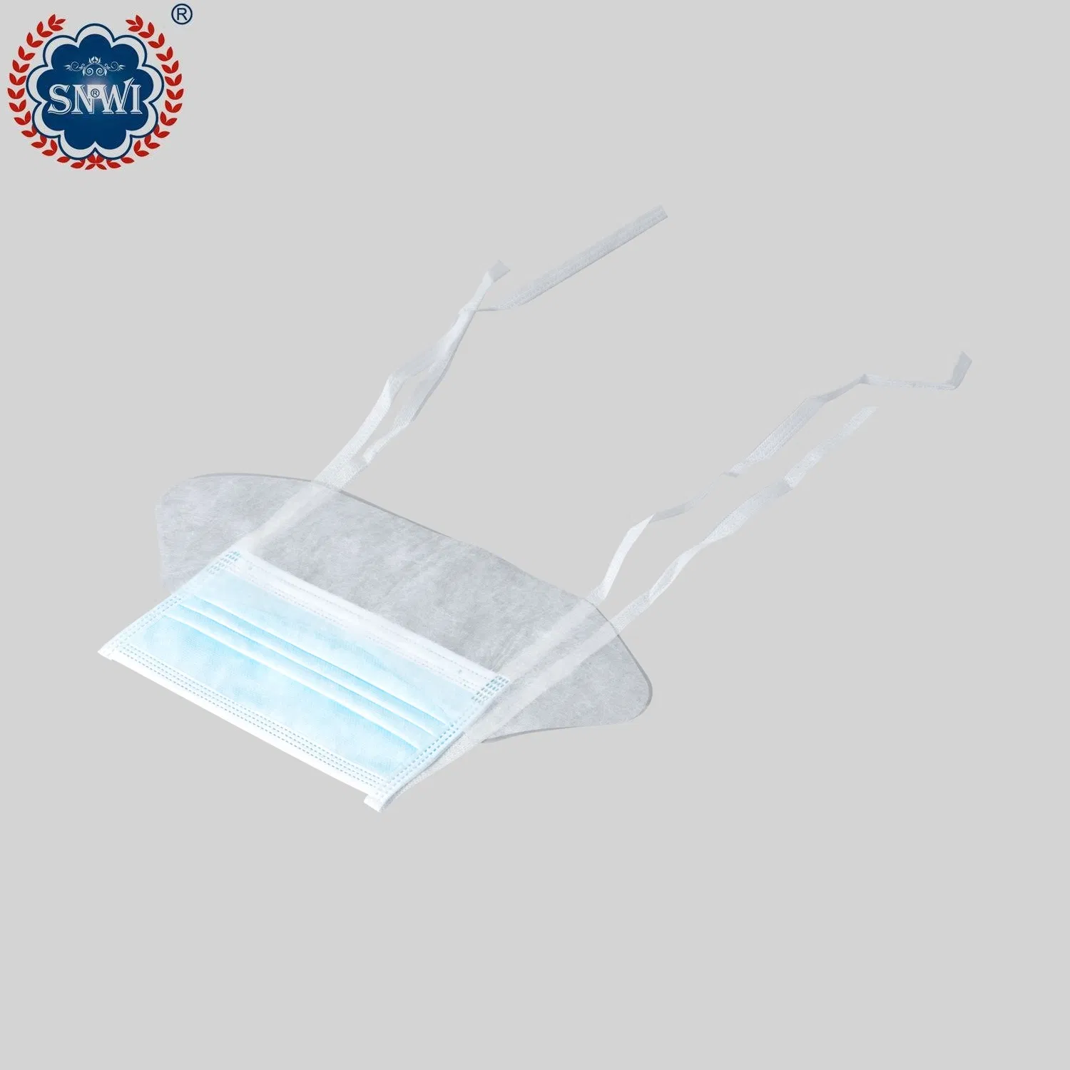 Máscara Cirúrgica Protetora Médica Descartável Não Tecida 3ply com Alças Elásticas para as Orelhas/Amarrar Usada em Hospital