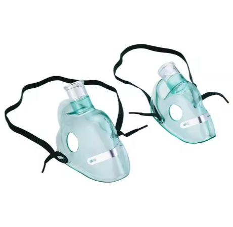 Máscara facial nebulizadora ajustável estéril médica de alta concentração kit de máscara nebulizadora em PVC