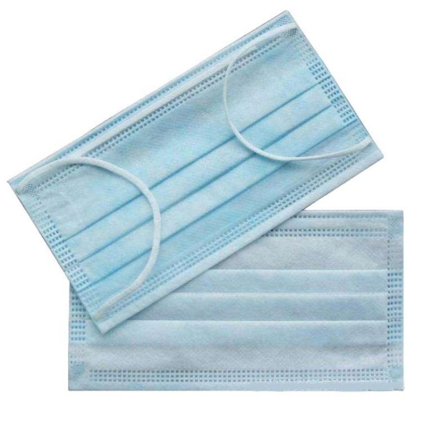 Máscara Cirúrgica Descartável 3-Ply de Grau Médico Respirável Não Tecida Certificada pela FDA e CE Fornecimento em Grande Escala