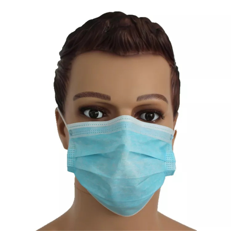 Máscara Cirúrgica Descartável Médica de Proteção 3 Ply Iir Certificada CE F2100 Nível ASTM 2