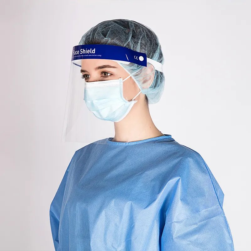 Preço Barato 3ply Máscara Cirúrgica Médica Não Tecida com Protetor Facial de Plástico