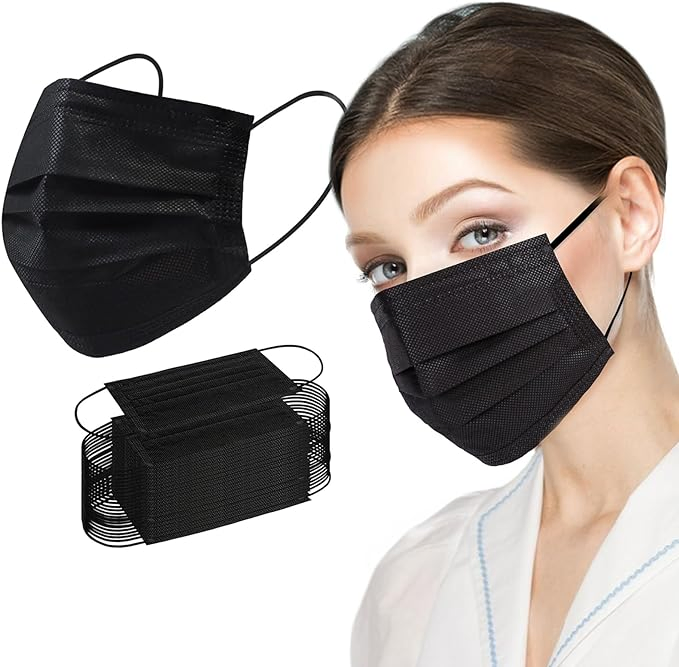 Máscara Cirúrgica Personalizada 3 ASTM Nível 2 para Máscara Facial Médica Preta