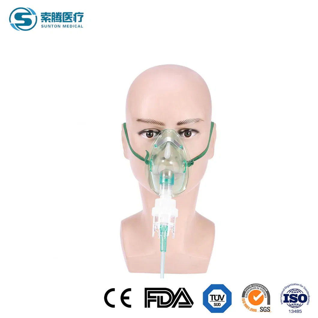 Fabricante de Máscaras Cirúrgicas Sunton China 50*38*33cm Máscara de Nebulização Infantil M Atacado Máscara Nebulizadora Médica Descartável para Adultos e Pediátrica com Tubulação