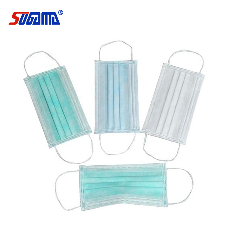 Máscaras Faciais Médicas Descartáveis com Alças de Orelha 3 Camada 3