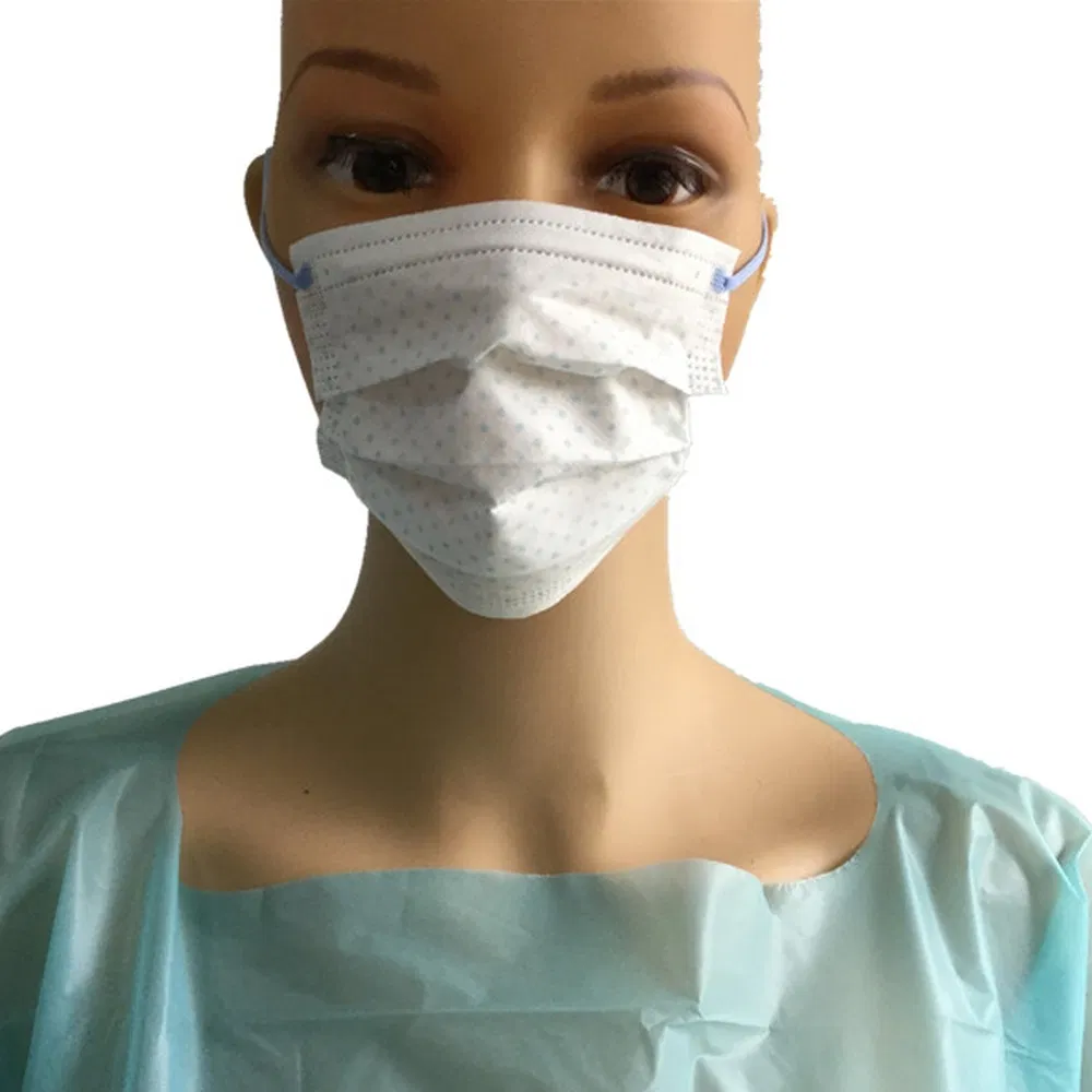 Máscara facial descartável cirúrgica hipoalergênica para pele sensível