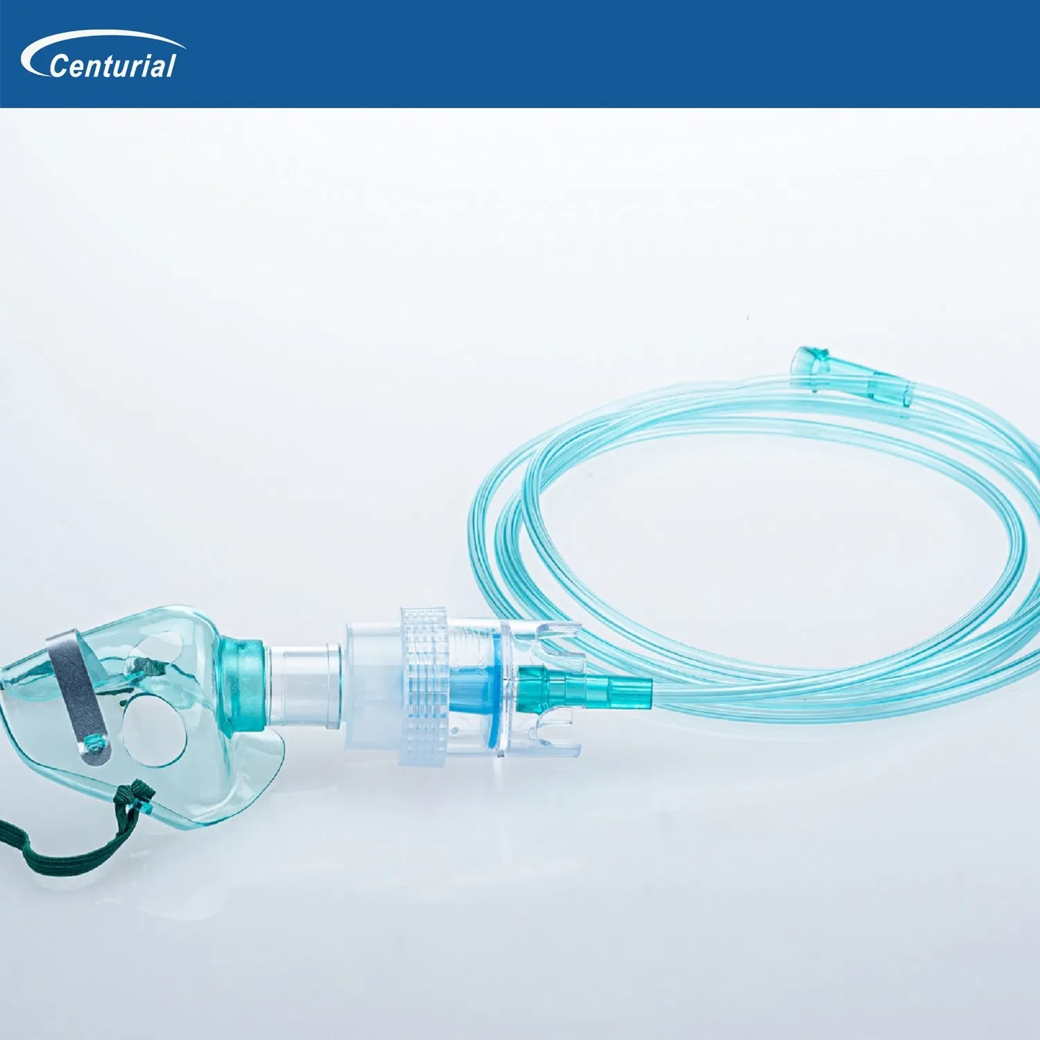 Máscara de oxigênio descartável de PVC cirúrgica pediátrica e adulta com tubo a baixo preço