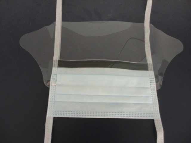 Máscara cirúrgica médica antifog com visor e proteção ocular para dentista