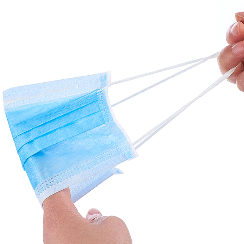 Máscara Facial Estéril Não Woven Descartável Cirúrgica de Uso Único Qjmdm 3 Camada