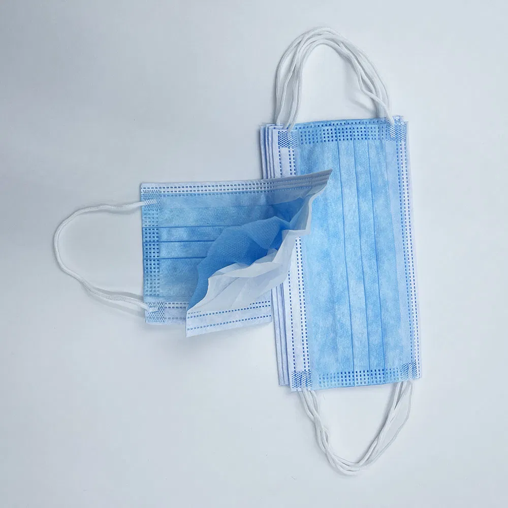 Máscara Cirúrgica Premium 3-Ply com Conforto Aprimorado para as Alças de Orelha