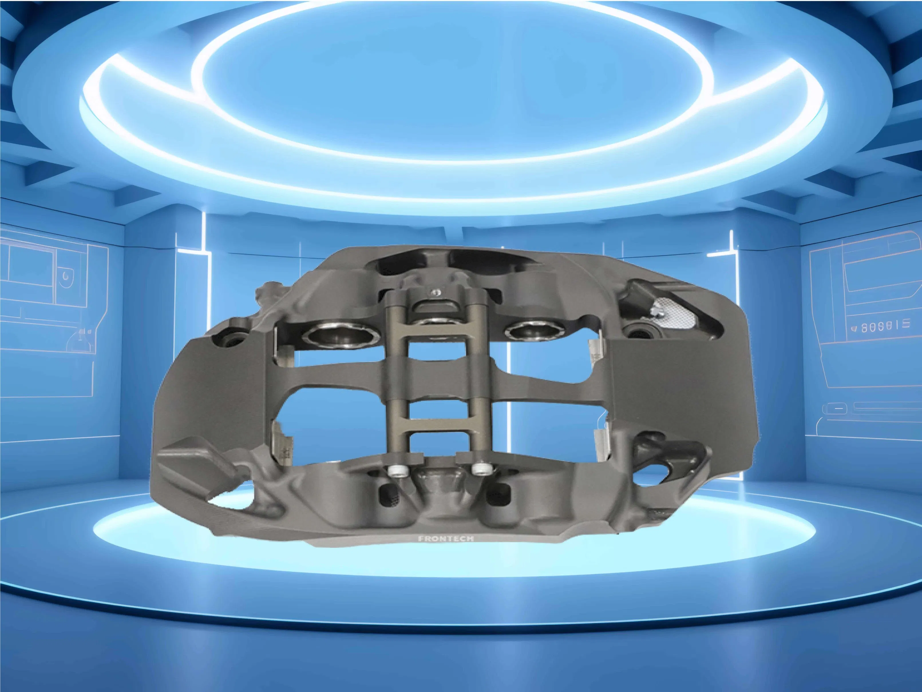 Conjunto de Caliper de Freio a Disco do Eixo Traseiro Sem Suporte Substituição OE para Audi