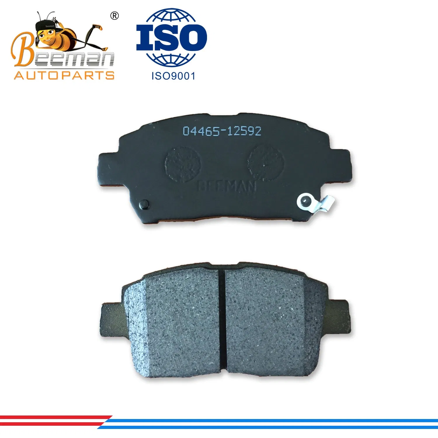 Beeman ISO 9001certification Resistência a Altas Temperaturas Peças de Carro Semi Metálicas para Toyota Corolla Pastilha de Freio Dianteira Sem Ruído D2183/04465-12592