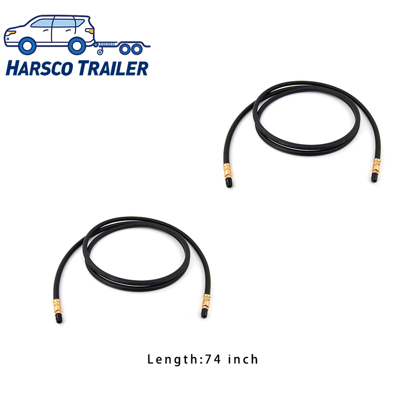Mangueira Hidráulica de Freio Flexível 74" com Rosca Invertida Masculina para Reboques