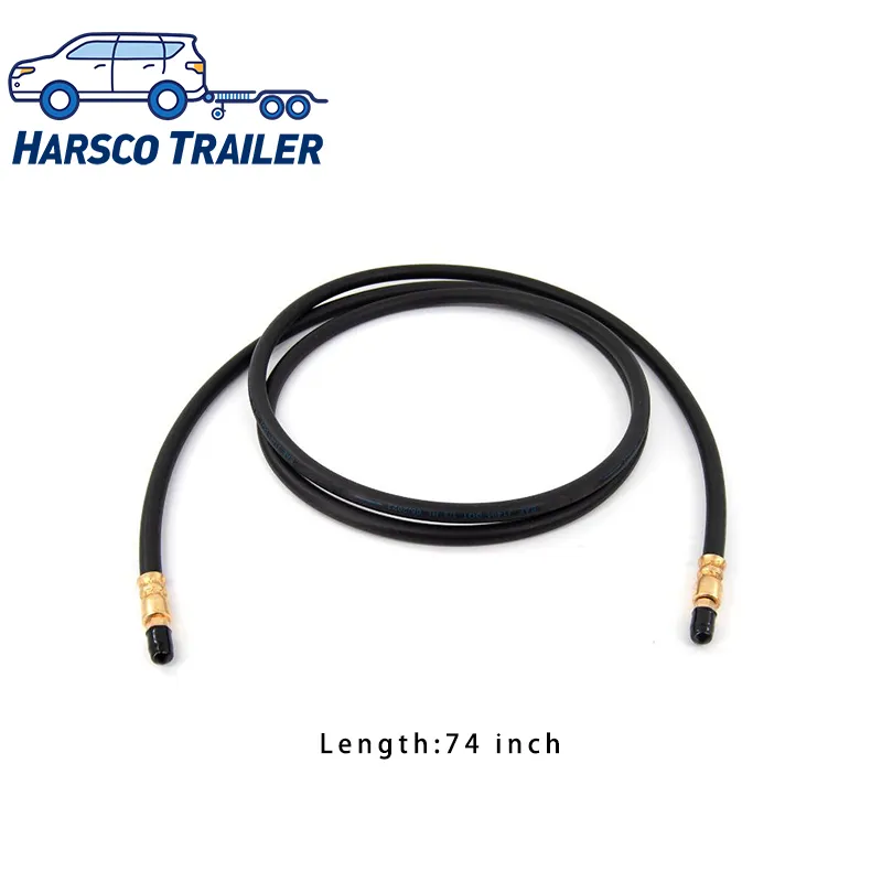 Mangueira Hidráulica de Freio Flexível 74" com Rosca Invertida Masculina para Reboques