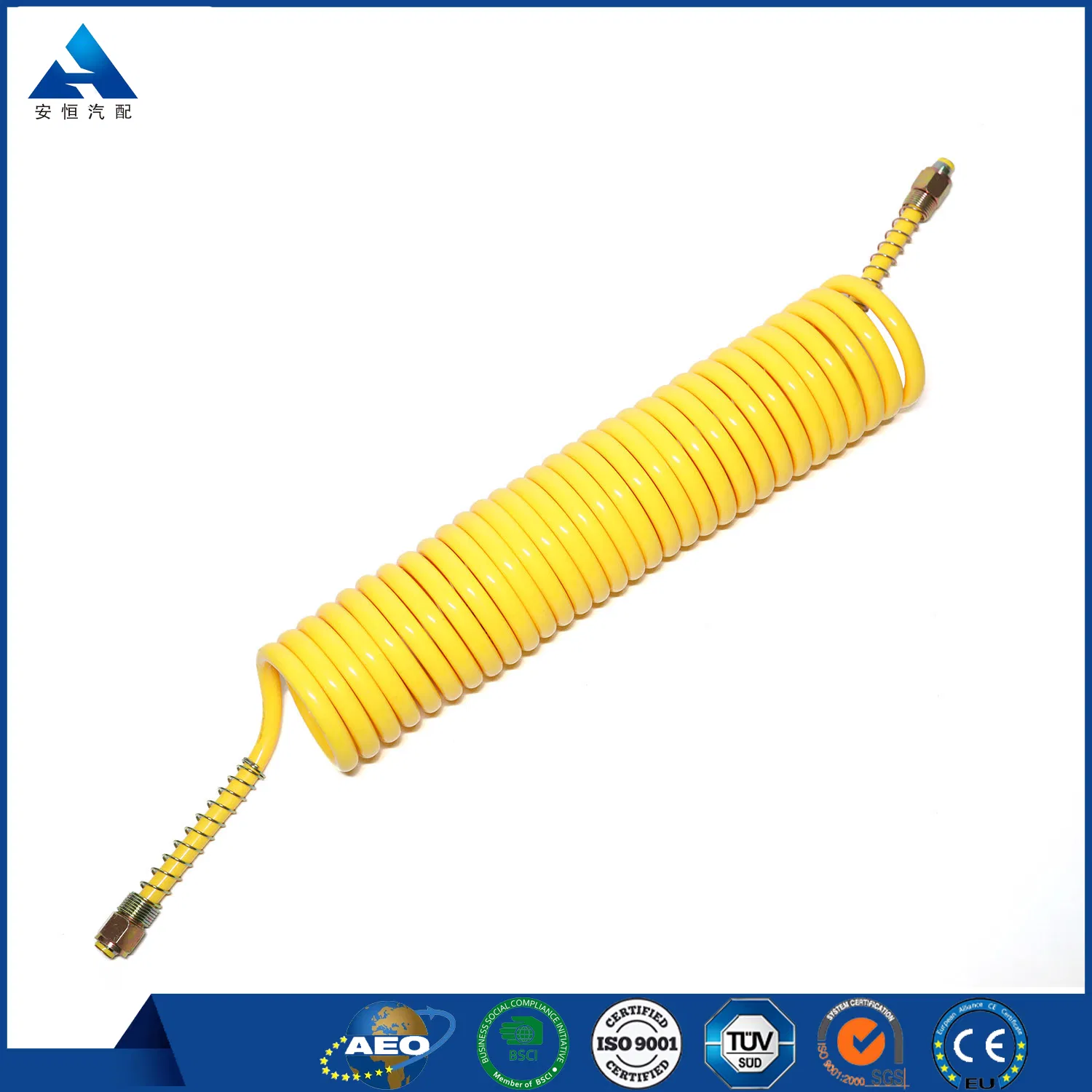 Peças de Semi-Reboque Mangueira Espiral Pneumática Bobinas de Ar Mangueira Hidráulica de Freio para Reboque