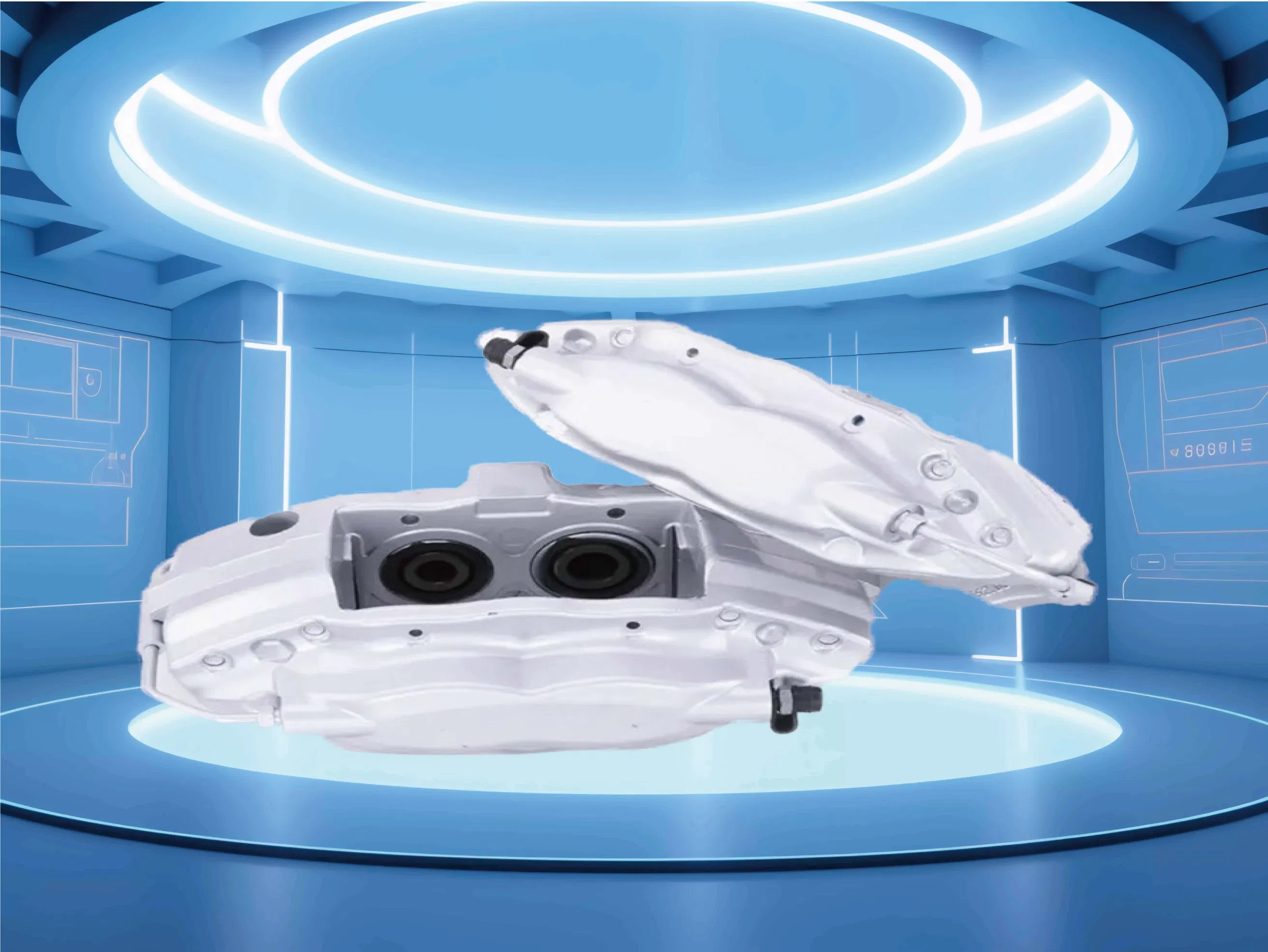 Conjunto de Caliper de Freio a Disco do Eixo Traseiro Sem Suporte Substituição OE para Audi