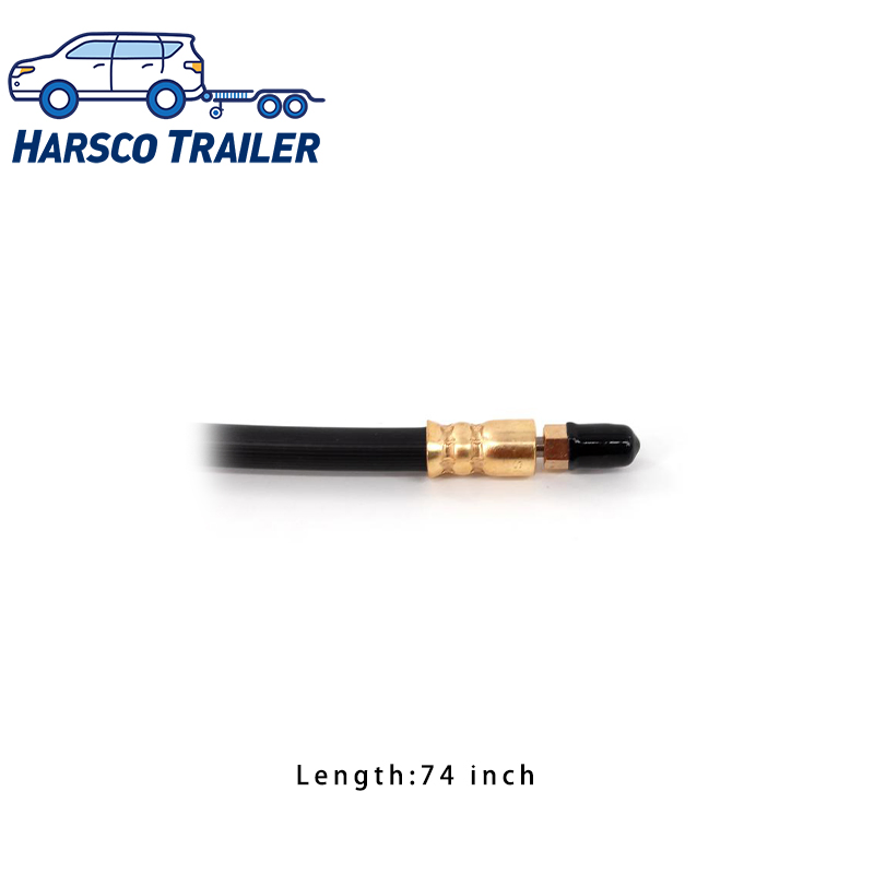 Mangueira Hidráulica de Freio Flexível 74" com Rosca Invertida Masculina para Reboques
