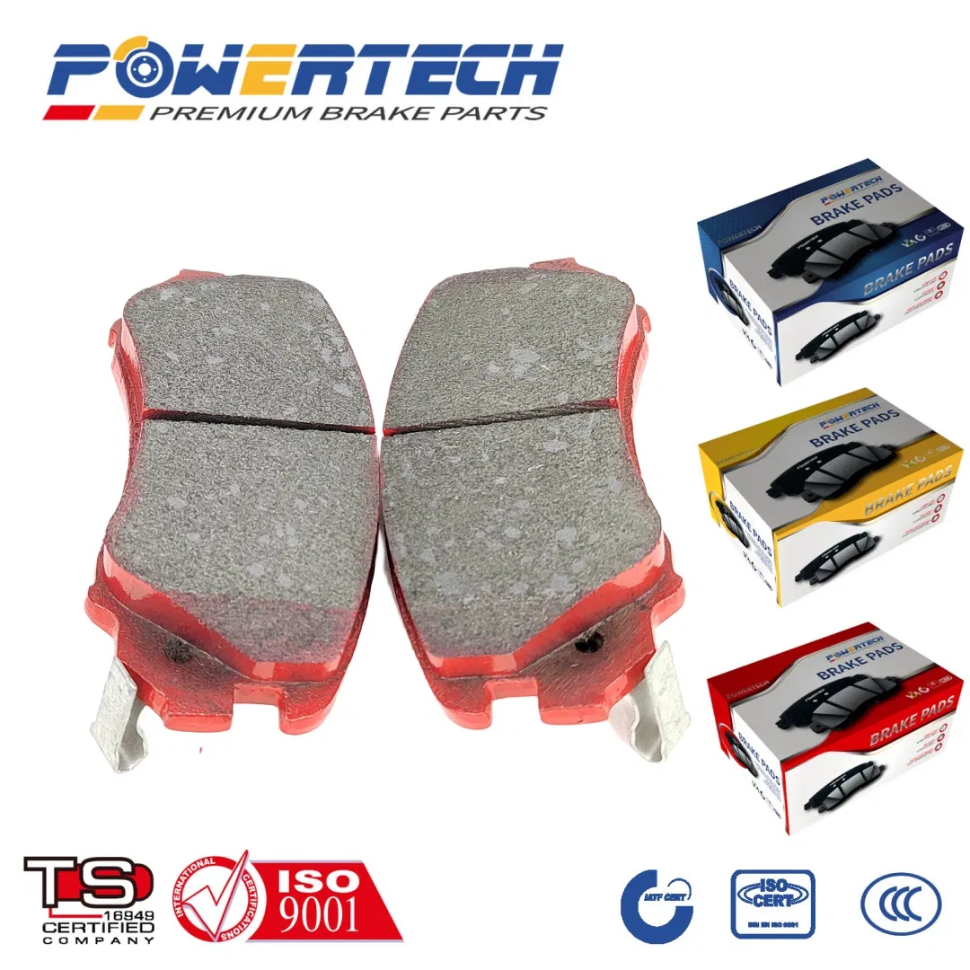 Pastilha de Freio Semi-Metalica de Cerâmica de Carbono para Honda Gelly Changan Tesla Renault KIA Peugeot Ford Audi Byd Chery Auto Fabricante OE Pastilhas de Freio a Disco