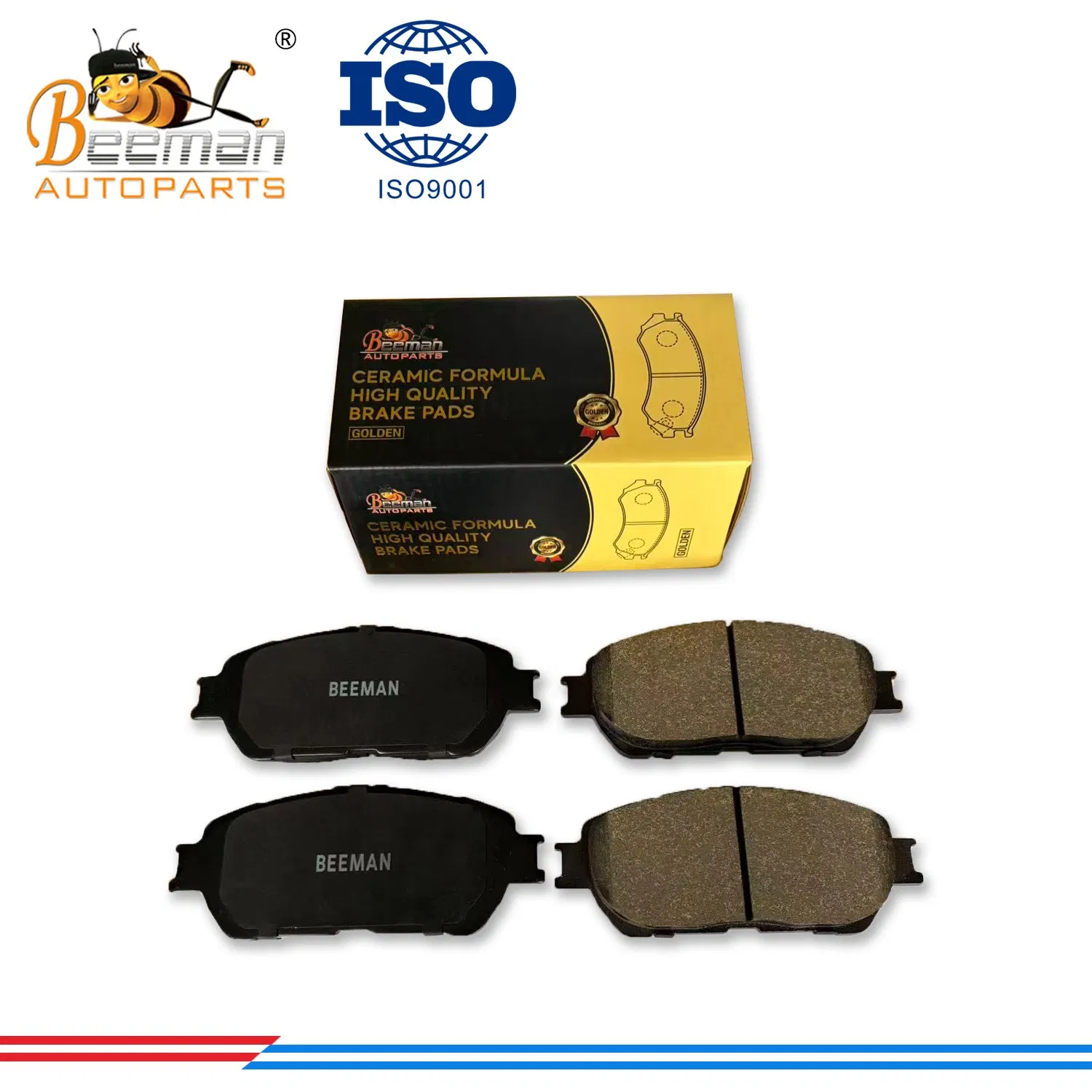 Pastilha de Freio Cerâmica Beeman Sem Ruído, Alta Resistência à Temperatura e ao Desgaste para Toyota Avalon D2223/A670K /04465-33270 ISO9001 Certificação
