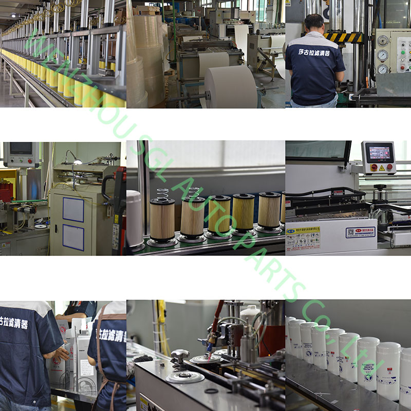 Preços de Filtros de Óleo para Motores de Máquinas de Engenharia, Filtros de Combustível para Caminhões e Lubrificantes Automotivos por Atacado de Wenzhou Sgl