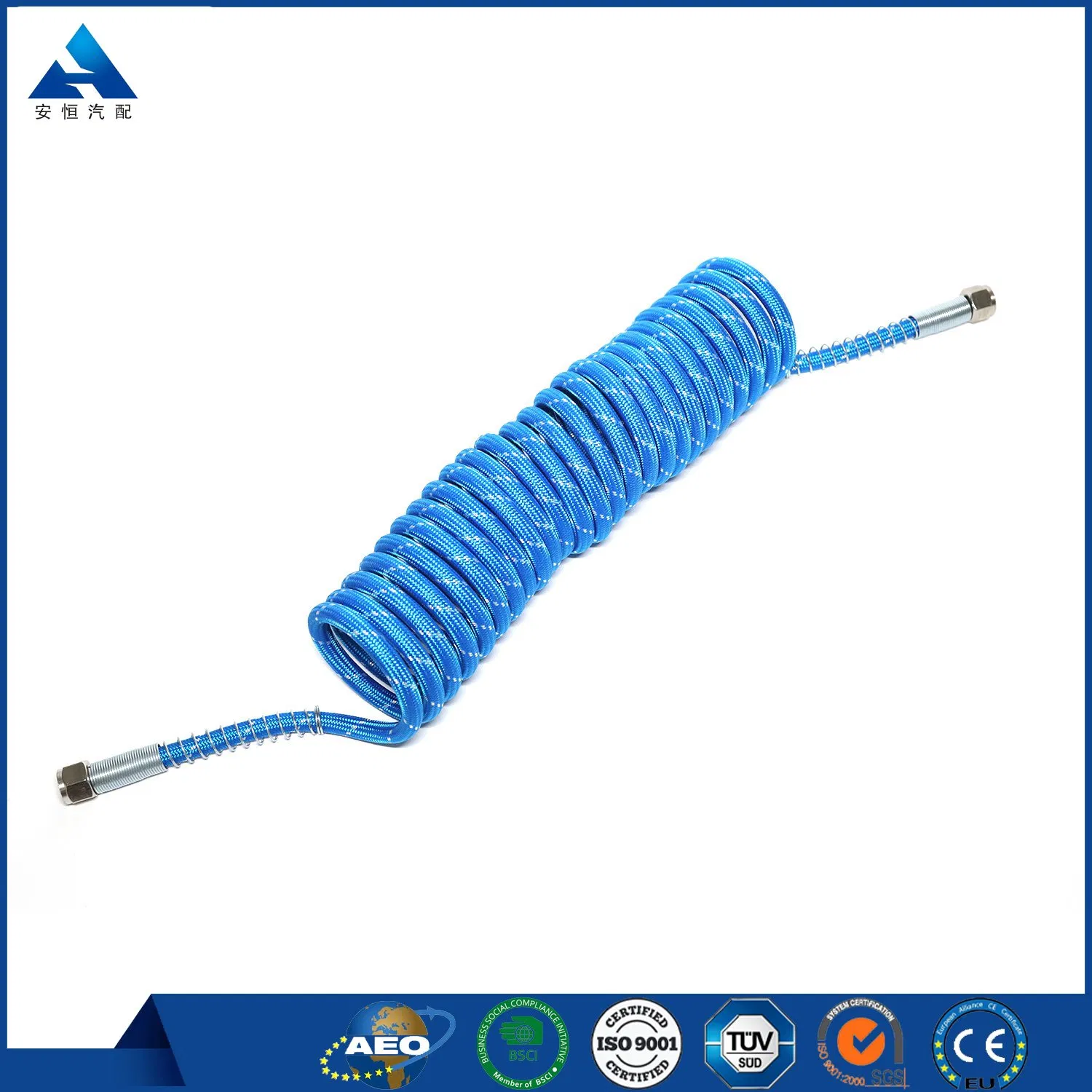 Peças de Semi-Reboque Mangueira Espiral Pneumática Bobinas de Ar Mangueira Hidráulica de Freio para Reboque