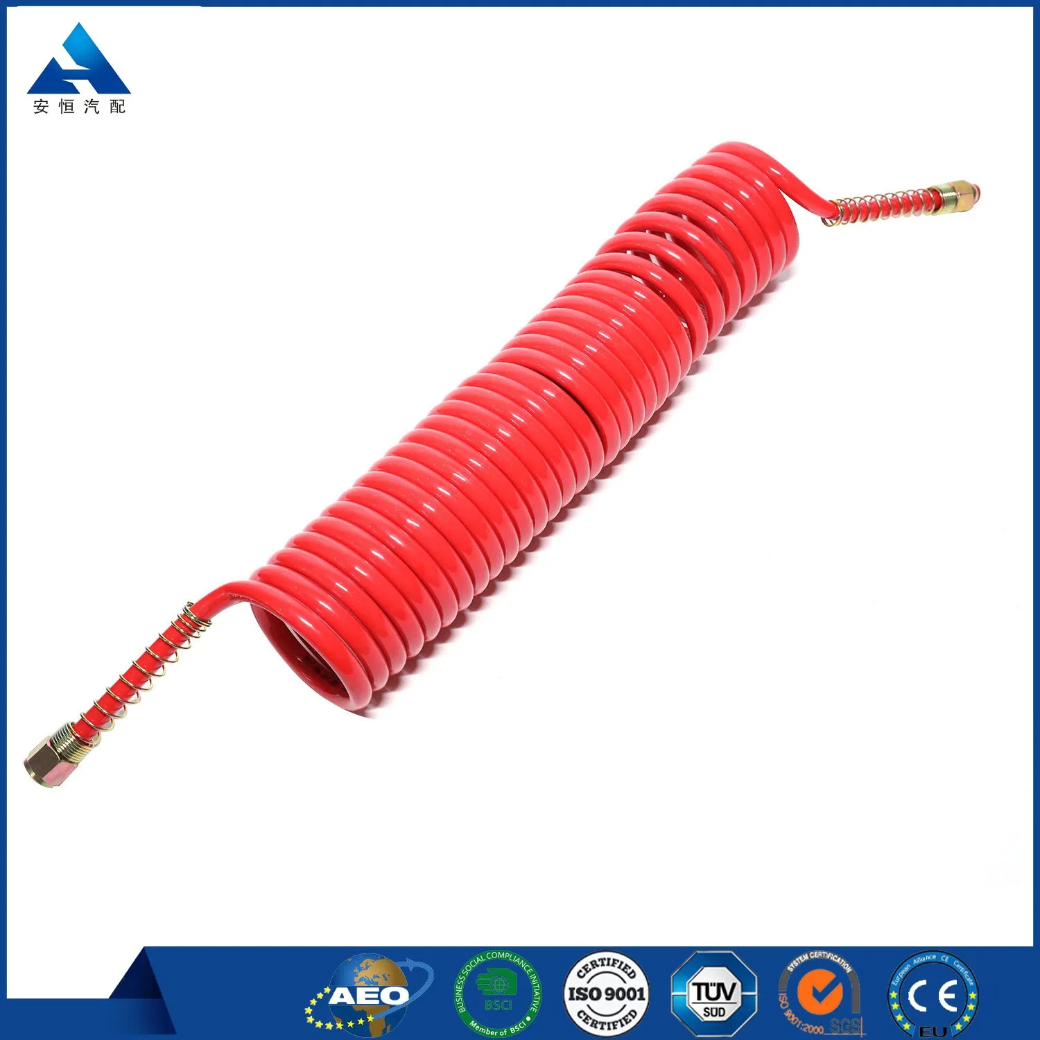 Peças de Semi-Reboque Mangueira Espiral Pneumática Bobinas de Ar Mangueira Hidráulica de Freio para Reboque
