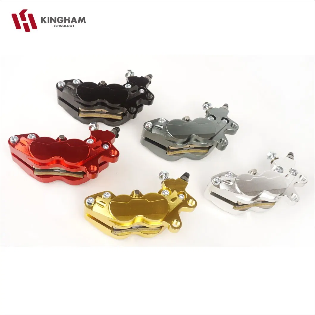 Acessórios de Motocicleta de Alta Qualidade Kingham Caliper de Freio Dianteiro Quatro Pistões Caliper de Freio Universal