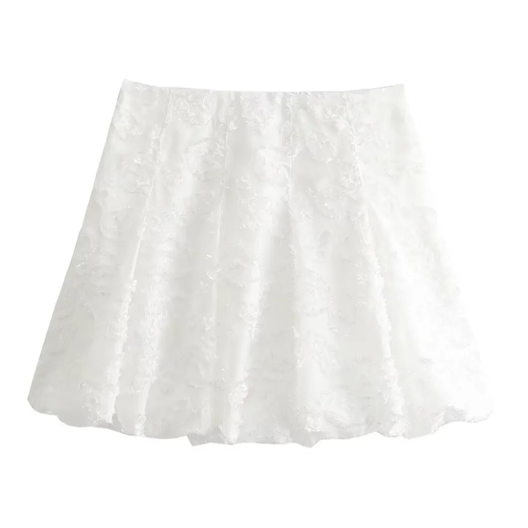 Saia Mini Lanterninha Jacquard Personalizada para Mulheres