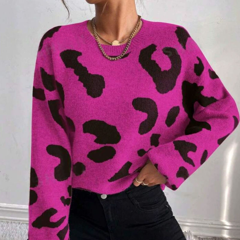 Salve Venda Quente Tamanho Personalizado Suéter Feminino de Outono Inverno Pulôver Longo Botão Casual Top Tricotado para Mulheres