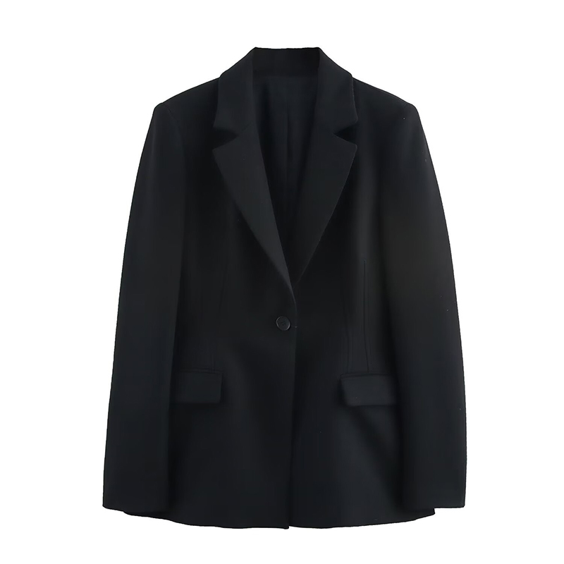 Revestimento impermeável blazer oversized feminino em flanela, cashmere, linho e acrílico, baixa quantidade mínima de pedido