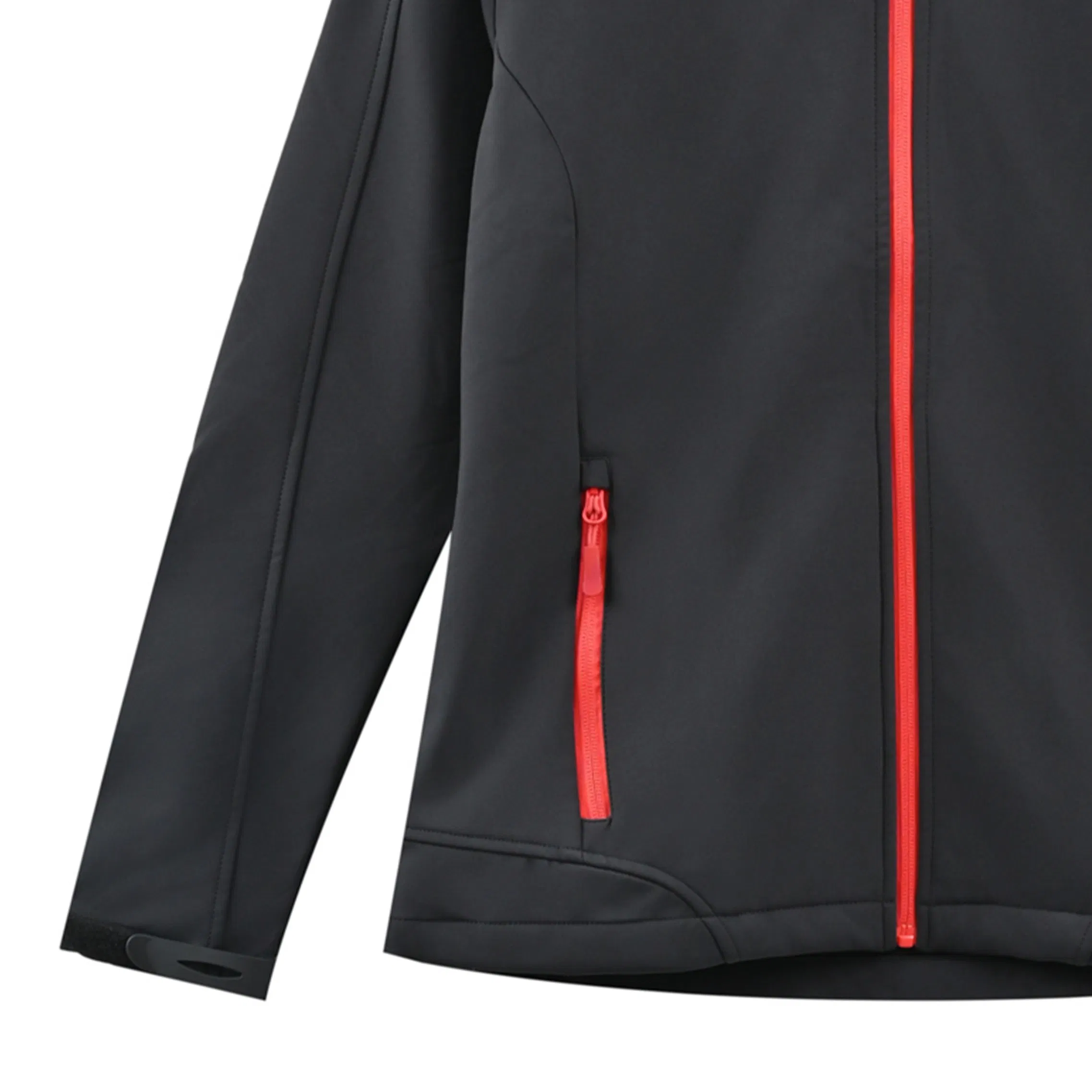 Casaco Softshell Feminino de Inverno Preto com Membrana TPU Ligada ao Forro de Lã 320GSM