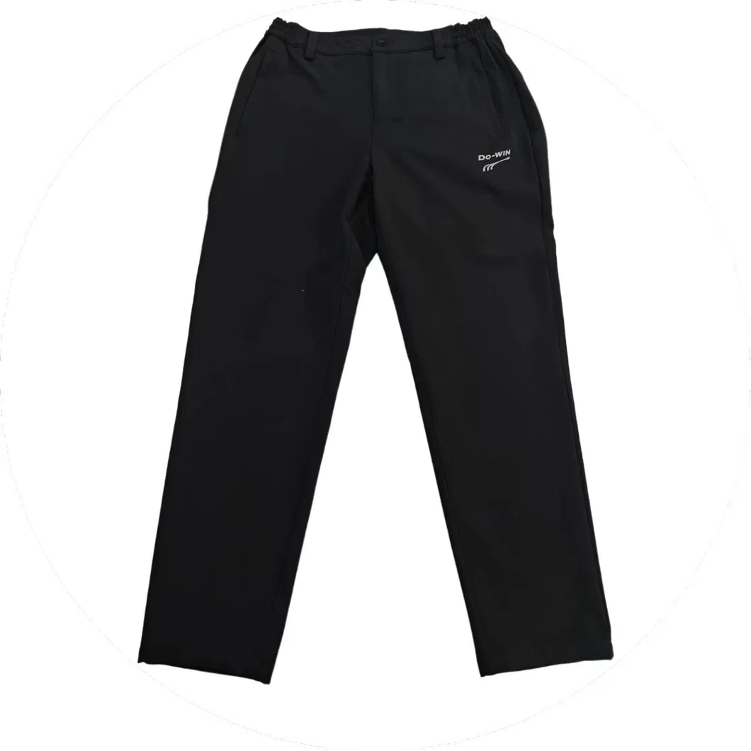 Calças casuais pretas femininas de perna reta - conforto - ajuste para todos - uso diário com bolsos laterais para conveniência