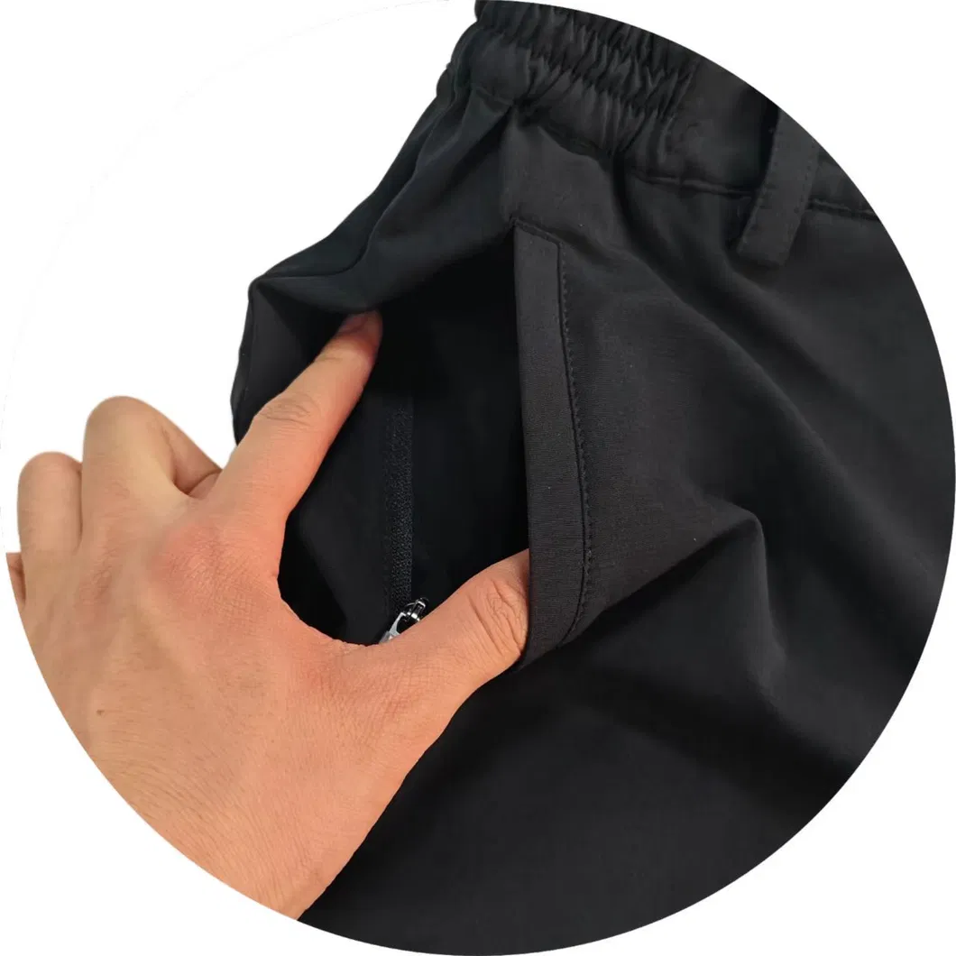 Calças casuais pretas femininas de perna reta - conforto - ajuste para todos - uso diário com bolsos laterais para conveniência