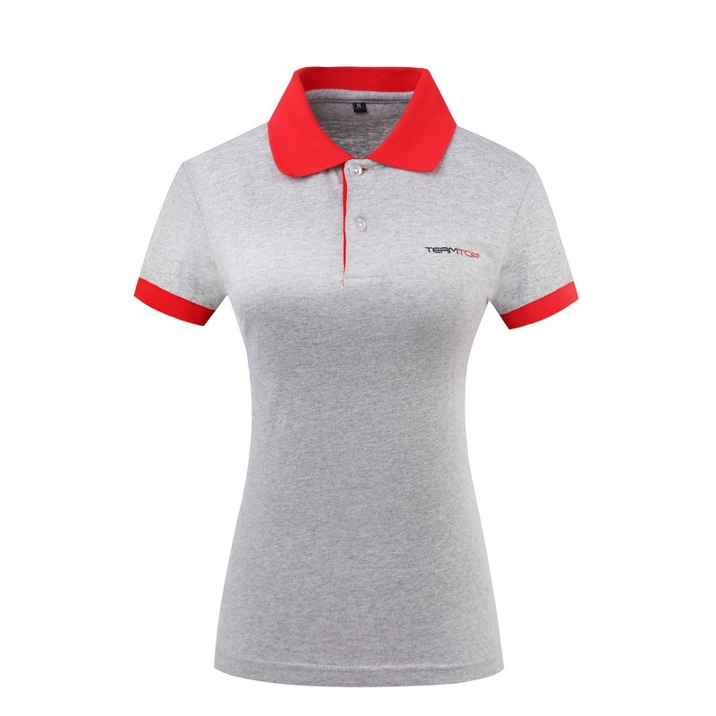Envio Rápido Personalizado Guangzhou Camisas Polo Femininas Slim Fit com Impressão e Bordado de Logotipo