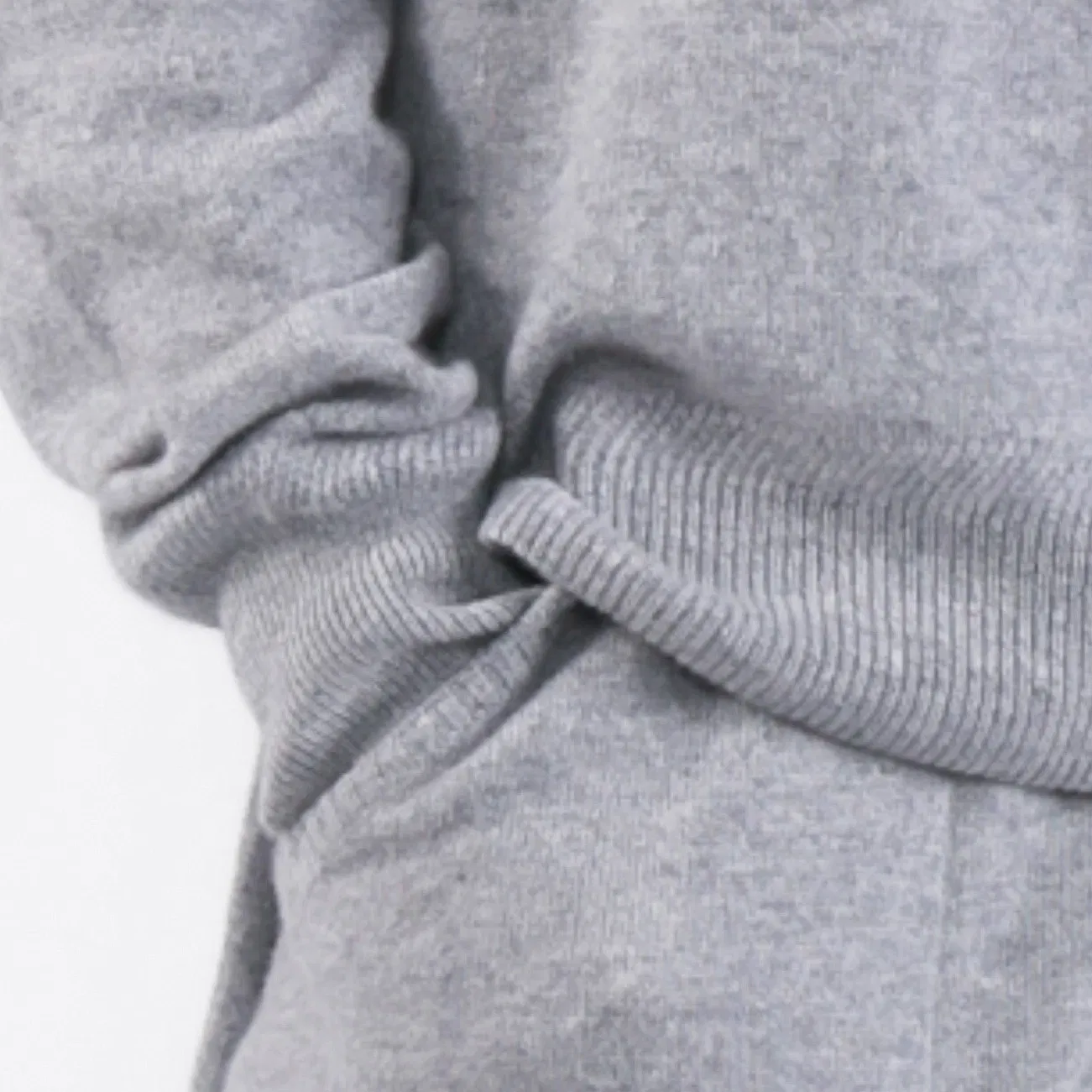 Calças de Lazer de Cashmere Luxuoso para Mulheres e Suéter de Capuz de Cashmere