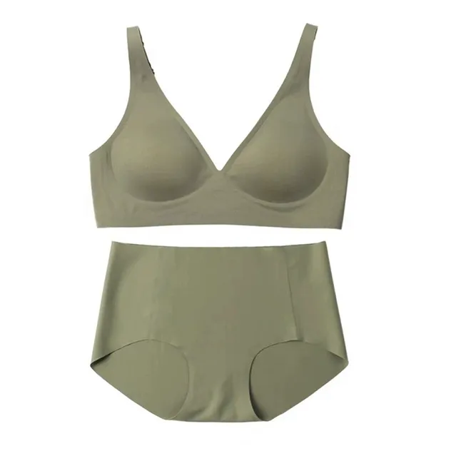 Conjunto de Sutiã Sem Fio Confortável de Gel com Suporte Macio e Sem Costura para Mulheres
