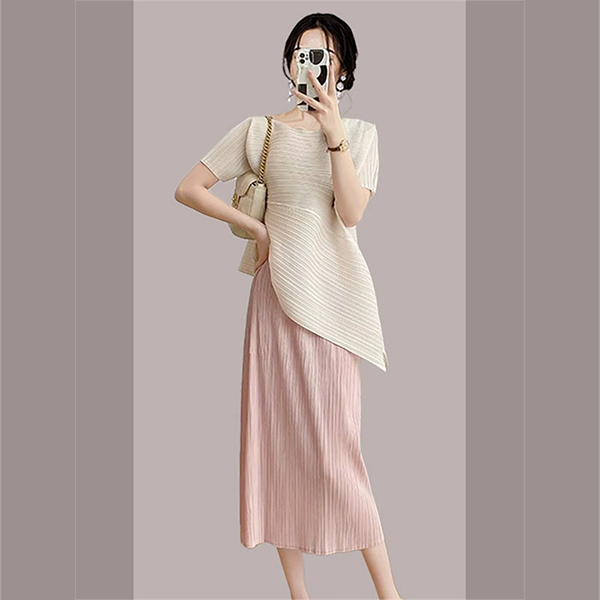 Blusa Casual de Manga Curta com Design Francês Estiloso para Mulheres