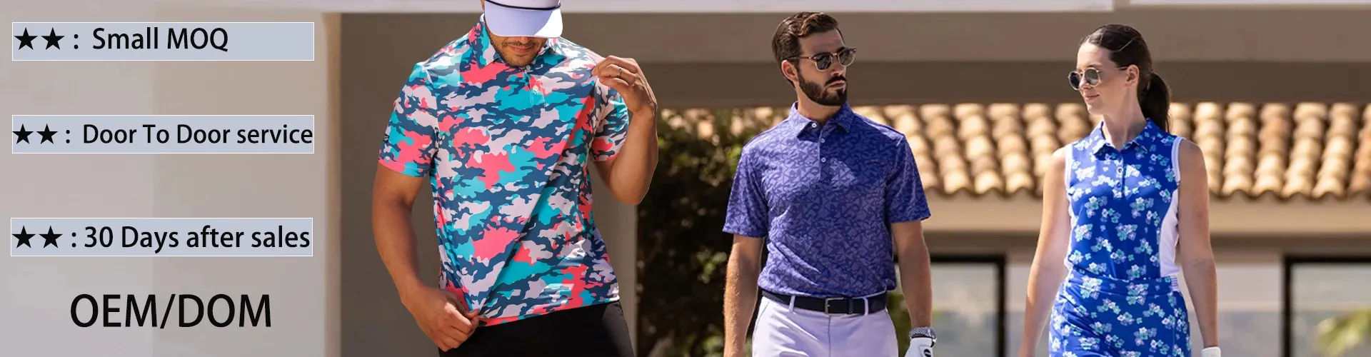 Impressão por Sublimação Personalizada Design de Roupas Femininas Camisas Polo para Golfe Marcas